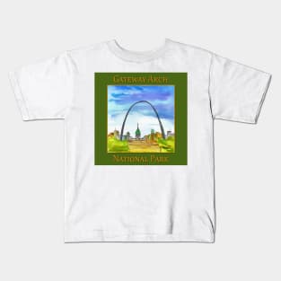 Gateway Arch National Park Kids T-Shirt